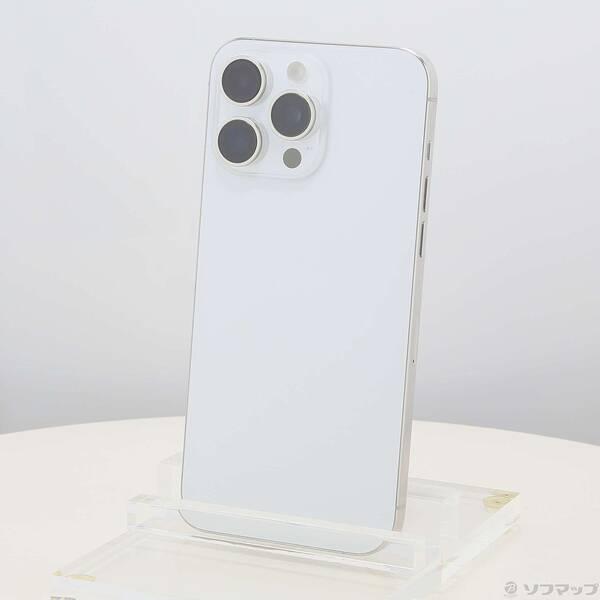 〔中古〕Apple(アップル) iPhone15 Pro Max 1TB ホワイトチタニウム MU703J／A SIMフリー〔198-ud〕 | 