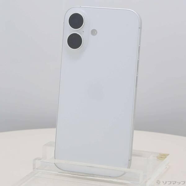 〔中古〕Apple(アップル) iPhone16 128GB ホワイト MYDR3J／A SIMフリー〔198-ud〕 | 