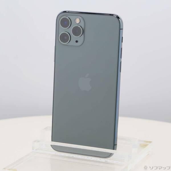 〔中古〕Apple(アップル) iPhone11 Pro 256GB ミッドナイトグリーン MWCC2J／A SIMフリー〔305-ud〕 | 