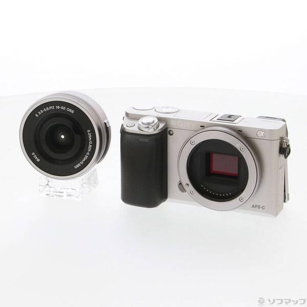 〔中古〕SONY(ソニー) α6000 パワーズームレンズキット シルバー ILCE-6000L〔348-ud〕 | 