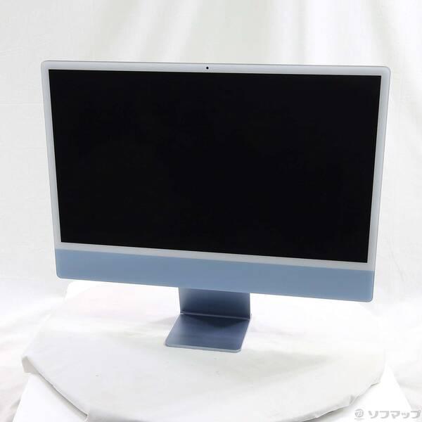 〔中古〕Apple(アップル) iMac 24-inch Mid-2021 MJV93J／A Apple M1 8コアCPU_7コアGPU 8GB SSD512GB ブルー 〔macOS v15.7.9〕〔258-ud〕 | 