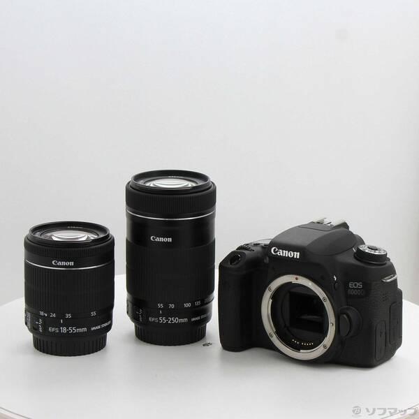 〔中古〕Canon(キヤノン) EOS 8000D ダブルズームキット (2420万画素／SDXC)〔262-ud〕 | 