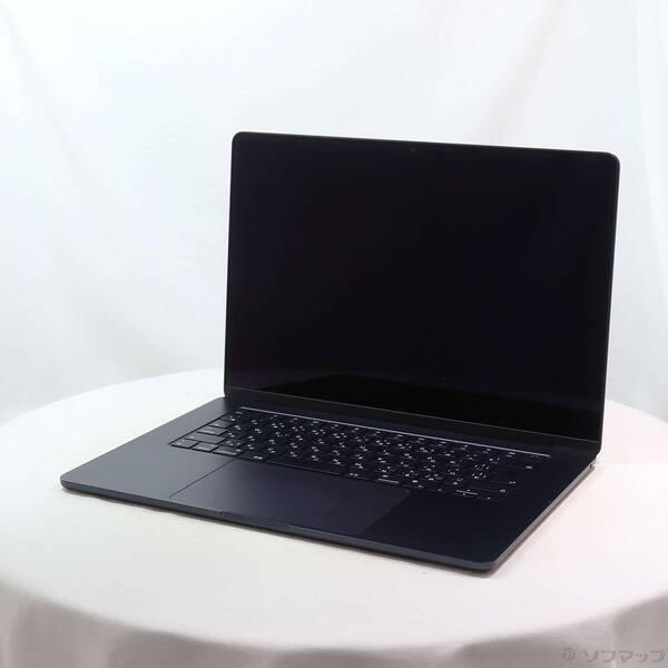〔中古〕Apple(アップル) MacBook Air 15.3-inch Mid-2023 MQKX3J／A Apple M2 8コアCPU_10コアGPU 8GB SSD512GB ミッドナイト 〔26.3 Tahoe〕〔258-ud〕 | 