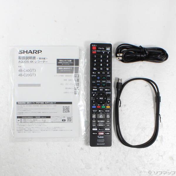 〔中古〕SHARP(シャープ) 〔中古品〕 ブルーレイレコーダー AQUOSブルーレイ 4B-C20GT3 ［2TB ／3番組同時録画 ／BS・CS 4Kチューナー内蔵］〔276-ud〕 |  | 04