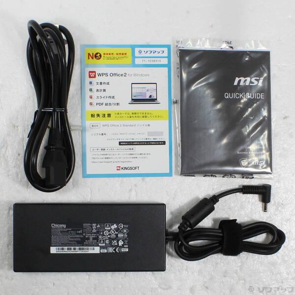 〔中古〕MSI(エムエスアイ) 〔展示品〕 Katana 17 HX B14W Katana-17-HX-B14WFK-5060JP ブラック〔344-ud〕 |  | 04