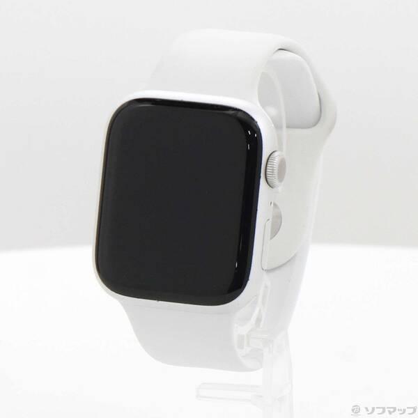 〔中古〕Apple(アップル) Apple Watch Series 8 GPS 45mm シルバーアルミニウムケース ホワイトスポーツバンド〔305-ud〕 | 