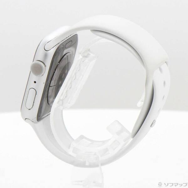 〔中古〕Apple(アップル) Apple Watch Series 8 GPS 45mm シルバーアルミニウムケース ホワイトスポーツバンド〔305-ud〕 |  | 01