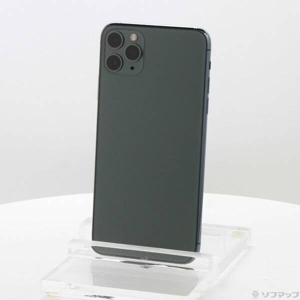 〔中古〕Apple(アップル) iPhone11 Pro Max 256GB ミッドナイトグリーン MWHM2J／A SIMフリー〔305-ud〕 | 