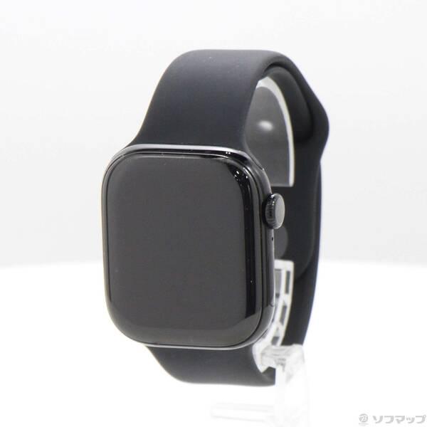 〔中古〕Apple(アップル) Apple Watch Series 11 GPS 42mm ジェットブラックアルミニウムケース ブラックスポーツバンド〔305-ud〕 | 