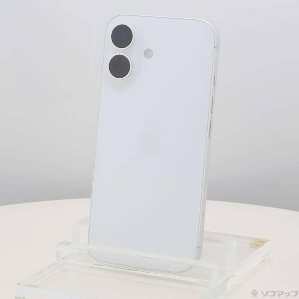 〔中古〕Apple(アップル) iPhone16 128GB ホワイト MYDR3J／A SIMフリー〔377-ud〕 | 