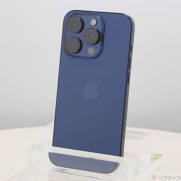 〔中古〕Apple(アップル) iPhone15 Pro 128GB ブルーチタニウム MTUA3J／A SIMフリー〔297-ud〕 | 