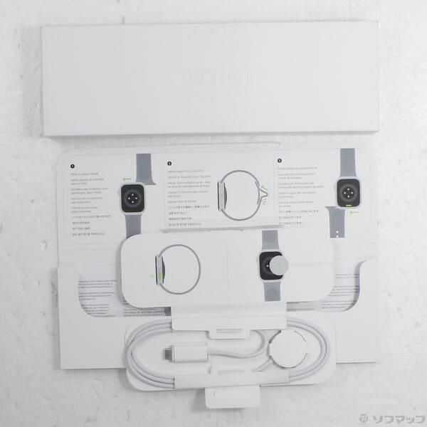 〔中古〕Apple(アップル) Apple Watch Series 9 GPS 45mm シルバーアルミニウムケース ストームブルースポーツバンド〔305-ud〕 |  | 04