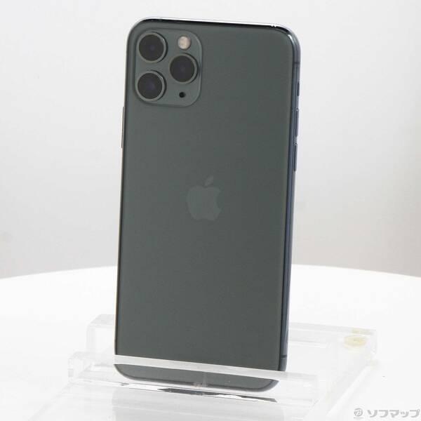 〔中古〕Apple(アップル) iPhone11 Pro 64GB ミッドナイトグリーン MWC62J／A SIMフリー〔198-ud〕 | 