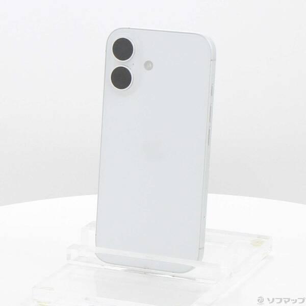 〔中古〕Apple(アップル) iPhone16 256GB ホワイト MYDX3J／A SIMフリー〔262-ud〕 | 