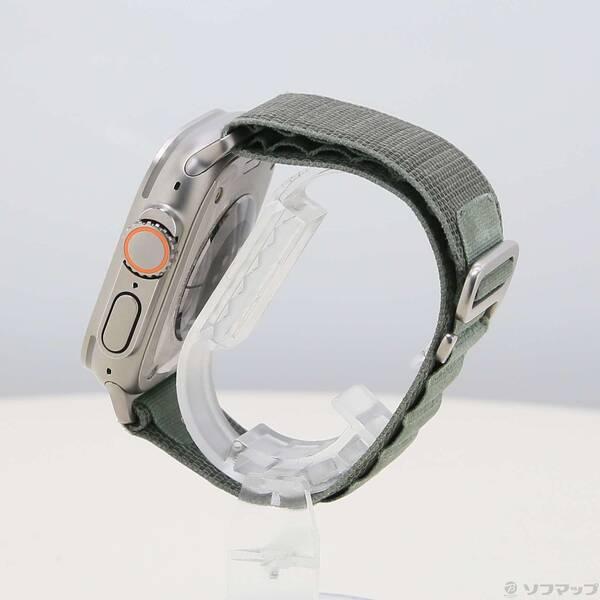 〔中古〕Apple(アップル) Apple Watch Ultra GPS + Cellular 49mm チタニウムケース グリーンアルパインループ〔305-ud〕 |  | 01