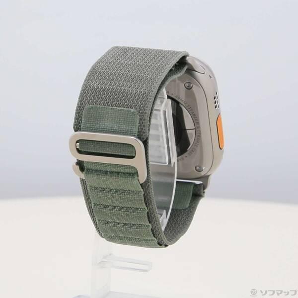 〔中古〕Apple(アップル) Apple Watch Ultra GPS + Cellular 49mm チタニウムケース グリーンアルパインループ〔305-ud〕 |  | 02