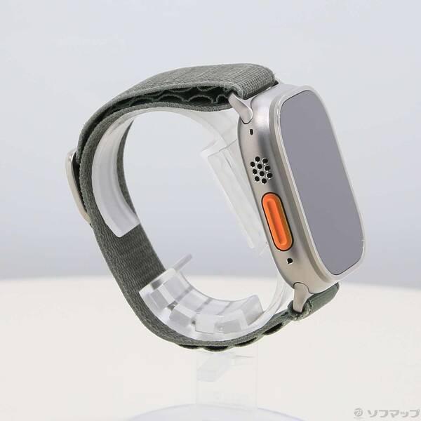 〔中古〕Apple(アップル) Apple Watch Ultra GPS + Cellular 49mm チタニウムケース グリーンアルパインループ〔305-ud〕 |  | 03