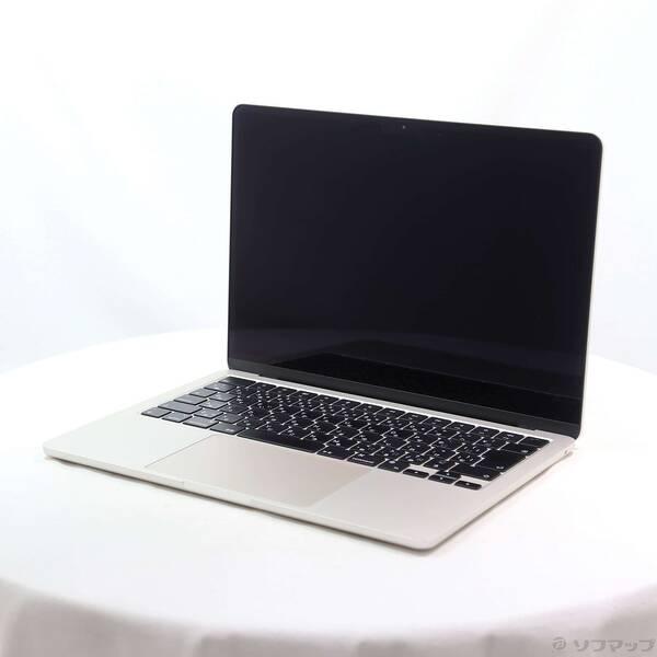 〔中古〕Apple(アップル) MacBook Air 13.6-inch Mid-2022 MLY23J／A Apple M2 8コアCPU_10コアGPU 8GB SSD512GB スターライト 〔26.3 Tahoe〕〔262-ud〕 | 