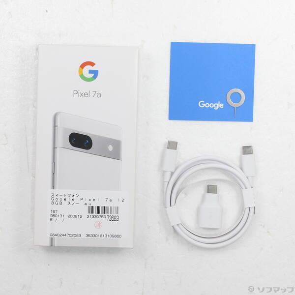〔中古〕GOOGLE(グーグル) Google Pixel 7a 128GB スノー au SIMフリー〔295-ud〕 |  | 04