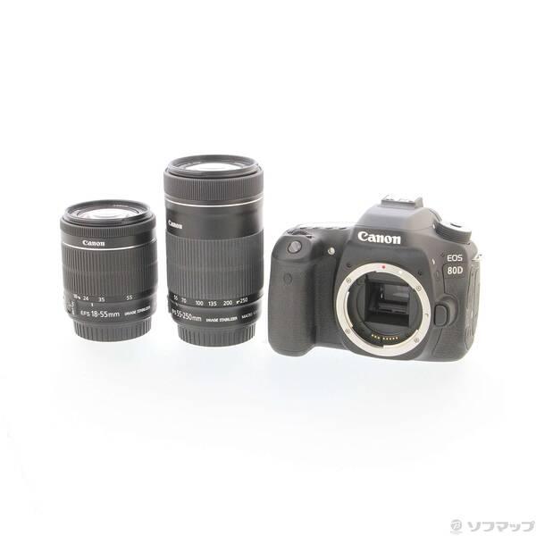 〔中古〕Canon(キヤノン) EOS 80D ダブルズームキット〔297-ud〕 | 