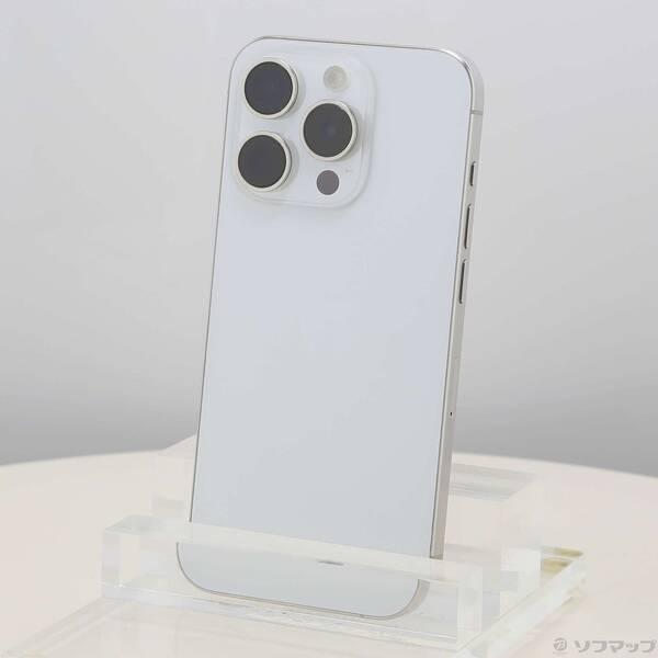 〔中古〕Apple(アップル) iPhone15 Pro 256GB ホワイトチタニウム MTUD3J／A SIMフリー〔377-ud〕 | 