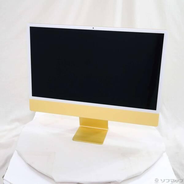 〔中古〕Apple(アップル) 〔展示品〕 iMac 24-inch Mid-2021 Z12S0005V Apple M1 8コアCPU_8コアGPU 16GB SSD256GB イエロー 〔26.3 Tahoe〕〔258-ud〕 | 