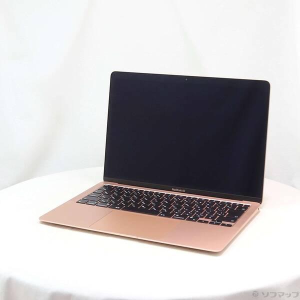 〔中古〕Apple(アップル) MacBook Air 13.3-inch Late-2020 MGND3J／A Apple M1 8コアCPU_7コアGPU 8GB SSD256GB ゴールド 〔26.3 Tahoe〕〔348-ud〕 | 
