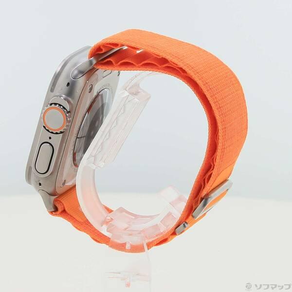 〔中古〕Apple(アップル) Apple Watch Ultra GPS + Cellular 49mm チタニウムケース オレンジアルパインループ〔344-ud〕 |  | 01