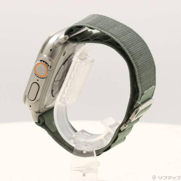 〔中古〕Apple(アップル) Apple Watch Ultra GPS + Cellular 49mm チタニウムケース グリーンアルパインループ〔352-ud〕 |  | 01