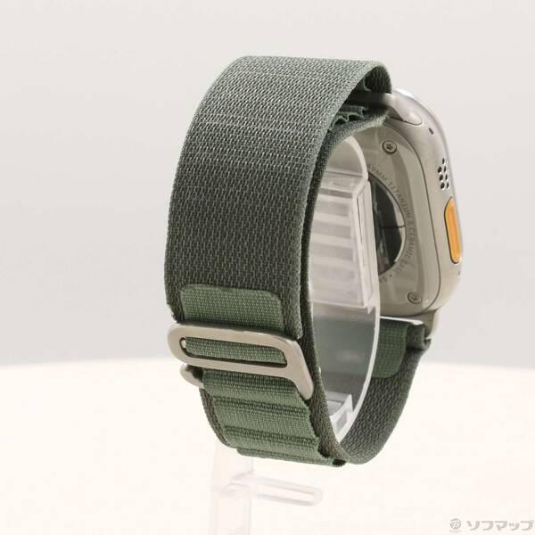 〔中古〕Apple(アップル) Apple Watch Ultra GPS + Cellular 49mm チタニウムケース グリーンアルパインループ〔352-ud〕 |  | 02