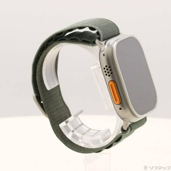 〔中古〕Apple(アップル) Apple Watch Ultra GPS + Cellular 49mm チタニウムケース グリーンアルパインループ〔352-ud〕 |  | 03
