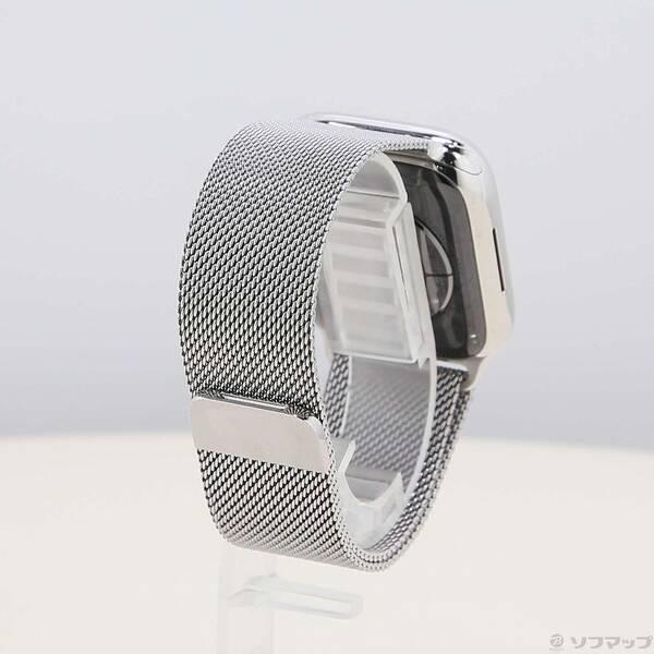 〔中古〕Apple(アップル) Apple Watch Series 8 GPS + Cellular 41mm シルバーステンレススチールケース シルバーミラネーゼループ〔344-ud〕 |  | 02