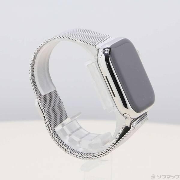 〔中古〕Apple(アップル) Apple Watch Series 8 GPS + Cellular 41mm シルバーステンレススチールケース シルバーミラネーゼループ〔344-ud〕 |  | 03