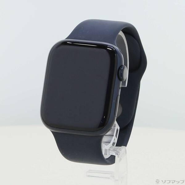 〔中古〕Apple(アップル) Apple Watch Series 9 GPS 45mm ミッドナイトアルミニウムケース ミッドナイトスポーツバンド〔262-ud〕 | 