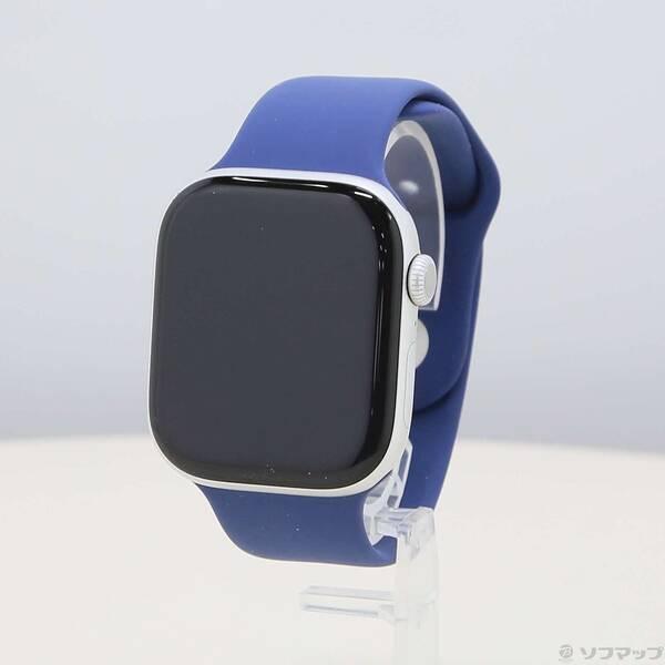 〔中古〕Apple(アップル) Apple Watch Series 10 GPS + Cellular 46mm シルバーアルミニウムケース デニムスポーツバンド〔198-ud〕 | 
