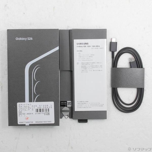 〔中古〕SAMSUNG(サムスン) Galaxy S26 512GB コバルトバイオレット SM-S942QZVFSJP SIMフリー〔377-ud〕 |  | 04