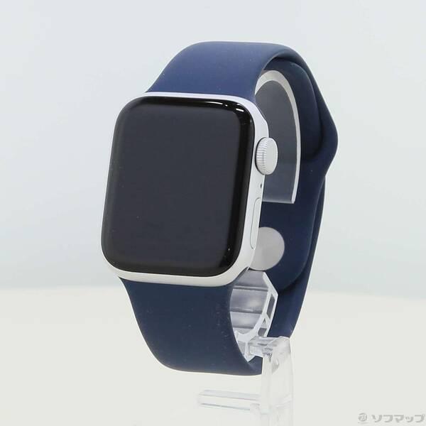 〔中古〕Apple(アップル) Apple Watch SE 第2世代 GPS 40mm シルバーアルミニウムケース ストームブルースポーツバンド〔262-ud〕 | 