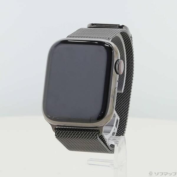 〔中古〕Apple(アップル) Apple Watch Series 9 GPS + Cellular 45mm グラファイトステンレススチールケース グラファイトミラネーゼループ〔262-ud〕 | 