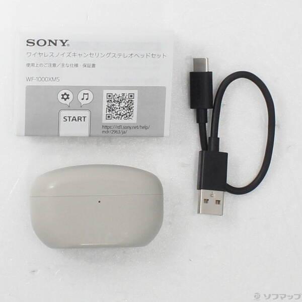 【未使用・未開封品】SONY ソニー　WF-1000XM5 プラチナシルバー 中古〕SONY(ソニー) WF-1000XM5 プラチナシルバー〔344-ud