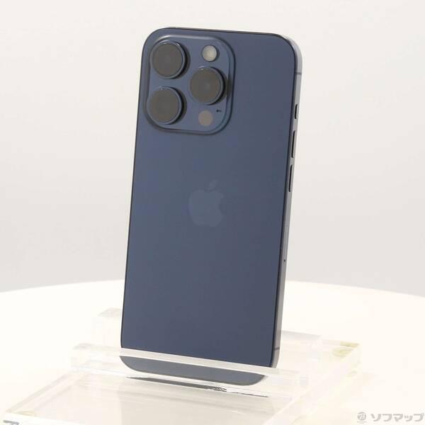 〔中古〕Apple(アップル) iPhone15 Pro 128GB ブルーチタニウム MTUA3J／A SIMフリー〔348-ud〕 | 