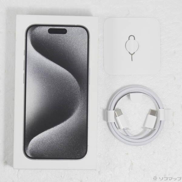 〔中古〕Apple(アップル) iPhone15 Pro 512GB ホワイトチタニウム MTUJ3J／A SIMフリー〔198-ud〕 |  | 04