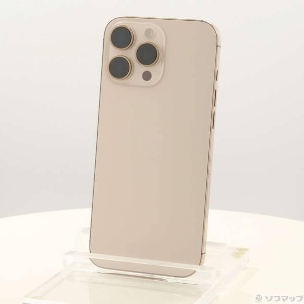〔中古〕NTTドコモ iPhone16 Pro Max 256GB デザートチタニウム MYWJ3J／A SIMフリー〔262-ud〕 | 