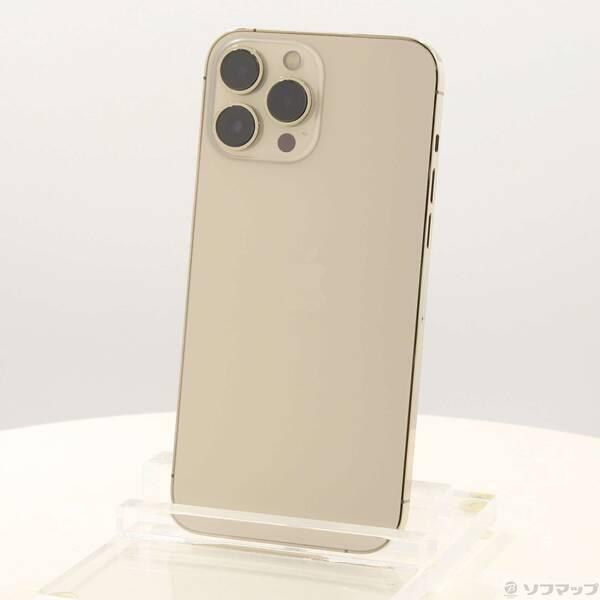 〔中古〕Apple(アップル) iPhone13 Pro Max 256GB ゴールド MLJA3J／A SIMフリー〔305-ud〕 | 