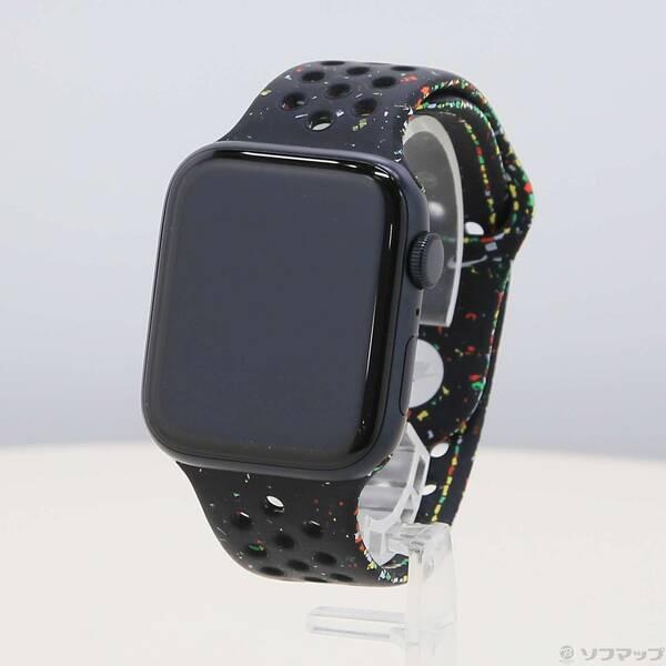 〔中古〕Apple(アップル) Apple Watch SE 第3世代 GPS 44mm ミッドナイトアルミニウムケース ミッドナイトブラックNikeスポーツバンド〔344-ud〕 | 