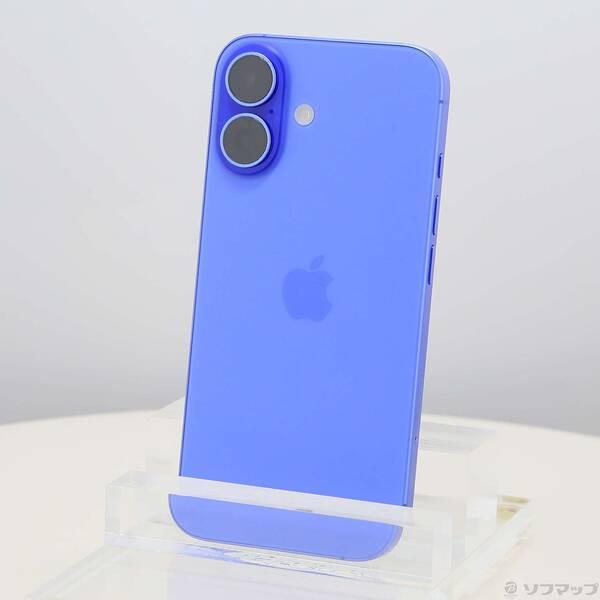 〔中古〕Apple(アップル) iPhone16 128GB ウルトラマリン MYDU3J／A SIMフリー〔349-ud〕 | 