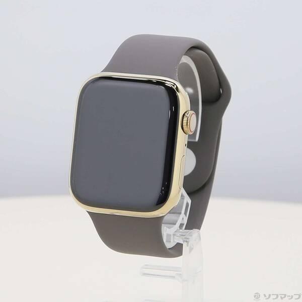 〔中古〕Apple(アップル) Apple Watch Series 9 GPS + Cellular 45mm ゴールドステンレススチールケース クレイスポーツバンド〔377-ud〕 | 