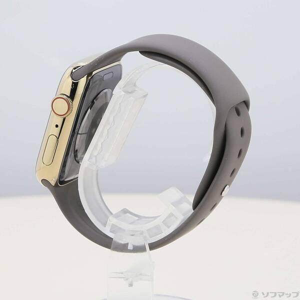 〔中古〕Apple(アップル) Apple Watch Series 9 GPS + Cellular 45mm ゴールドステンレススチールケース クレイスポーツバンド〔377-ud〕 |  | 01