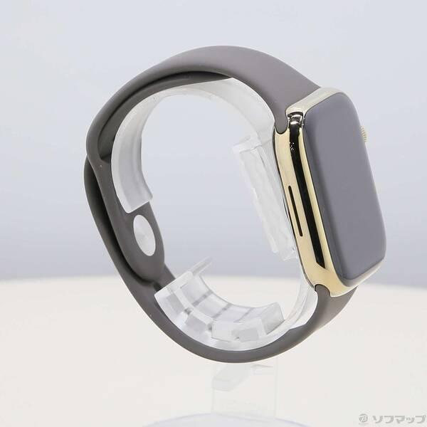 〔中古〕Apple(アップル) Apple Watch Series 9 GPS + Cellular 45mm ゴールドステンレススチールケース クレイスポーツバンド〔377-ud〕 |  | 03