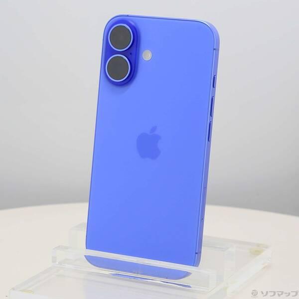 〔中古〕Apple(アップル) iPhone16 128GB ウルトラマリン MYDU3J／A SIMフリー〔377-ud〕 | 