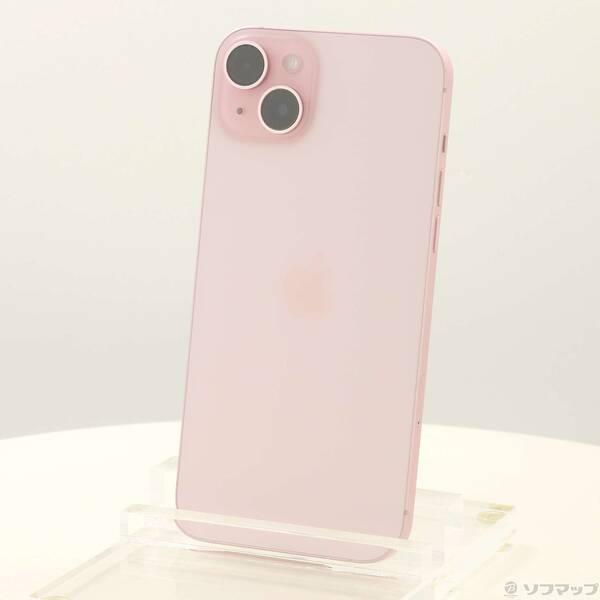 〔中古〕Apple(アップル) iPhone15 Plus 128GB ピンク MU093J／A SIMフリー〔198-ud〕 | 